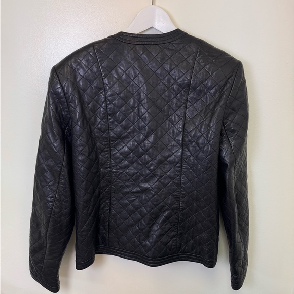 Vintage Carlisle 100% Leather Quilted Jacket, Women’s 8 - Picture 3 of 5